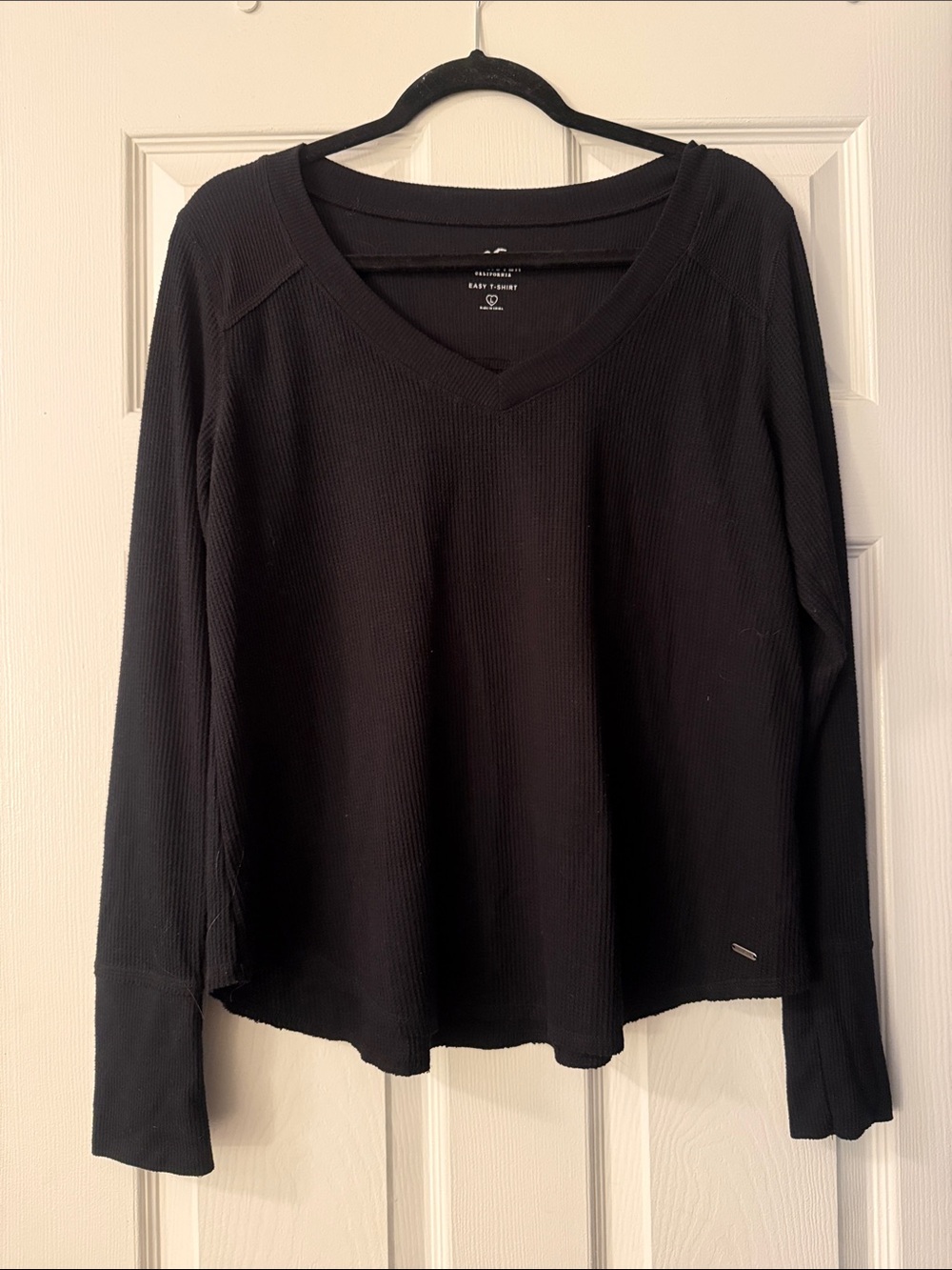 Hollister Black Easy T-Shirt with Crew Neck
